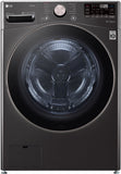 LG TurboWash 360 4.5-cu ft High Efficiency Stackable Steam Cycle Smart Front-Load Washer (Black Steel) ENERGY STAR