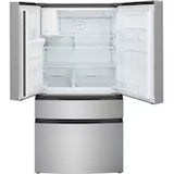 Frigidaire Standard-Depth 26.3-cu ft 4 -Door 36-in Wide French Door Refrigerator with Ice Maker with Water