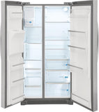 Frigidaire Gallery 22.3-cu ft Counter-depth Side-by-Side Refrigerator with Ice Maker, Water and Ice Dispenser (Fingerprint Resistant Stainless Steel) ENERGY STAR