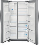 Frigidaire Gallery 25.6-cu ft Side-by-Side Refrigerator with Ice Maker, Water and Ice Dispenser (Fingerprint Resistant Stainless Steel) ENERGY STAR