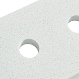allen + roth Meridian 61-in x 22-in White/polished Engineered Marble Undermount Double Sink Widespread Faucet Mount Bathroom Vanity Top