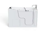 Project Source 29.53-in x 59.84-in White Acrylic Walk-In Whirlpool Tub with Faucet, Hand Shower and Drain (Right Drain)