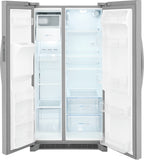 Frigidaire 25.6-cu ft Side-by-Side Refrigerator with Ice Maker, Water and Ice Dispenser (Fingerprint Resistant Stainless Steel) ENERGY STAR