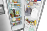 Frigidaire 25.6-cu ft Side-by-Side Refrigerator with Ice Maker, Water and Ice Dispenser (Fingerprint Resistant Stainless Steel) ENERGY STAR