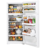 GE 16.6-cu ft Top-Freezer Refrigerator (White)