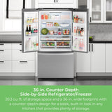 Kenmore Counter-depth 20.3-cu ft French Door Refrigerator with Ice Maker (Stainless Steel) ENERGY STAR