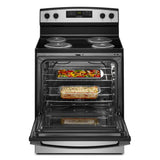 Amana 30-in 4 Burners 4.8-cu ft Freestanding Electric Range (Stainless Steel)