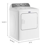 Maytag Wrinkle Prevent 7-cu ft Vented Electric Dryer (White)