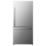 Hisense 17.2-cu ft Counter-depth Bottom-Freezer Refrigerator (Fingerprint Resistant Stainless Steel) ENERGY STAR