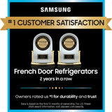Samsung Mega Capacity 31.5-cu ft Smart French Door Refrigerator with Dual Ice Maker and Water Dispenser (Fingerprint Resistant Stainless Steel) ENERGY STAR