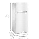 Whirlpool Flexible Storage Bin 17.6-cu ft Top-Freezer Refrigerator (White)