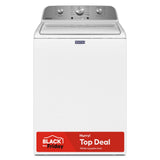Maytag Deep Fill 4.5-cu ft High Efficiency Agitator Top-Load Washer (White)