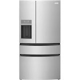 Frigidaire Standard-Depth 26.3-cu ft 4 -Door 36-in Wide French Door Refrigerator with Ice Maker with Water