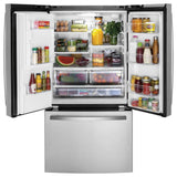 GE 27 cu. ft. French Door Refrigerator in Fingerprint Resistant Stainless with Internal Dispenser, ENERGY STAR