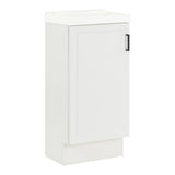 Penlee 17 in. Single Sink White Bath Vanity with White Cultured Marble Top (Assembled)