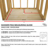 Redi Base 36 in. x 48 in. Single Threshold Shower Base with Center Drain and Polished Chrome Drain Plate