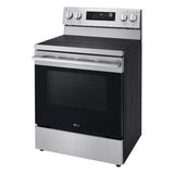 LG 30 in. 6.3 cu. ft. Smart Wi-Fi Enabled Fan Convection Electric Range Oven with AirFry and EasyClean in Stainless Steel