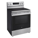 LG 30 in. 6.3 cu. ft. Smart Wi-Fi Enabled Fan Convection Electric Range Oven with AirFry and EasyClean in Stainless Steel