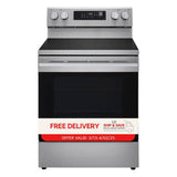 LG 30 in. 6.3 cu. ft. Smart Wi-Fi Enabled Fan Convection Electric Range Oven with AirFry and EasyClean in Stainless Steel
