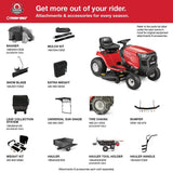 Bronco 42 in. 547CC Engine Automatic Drive Gas Riding Lawn Mower